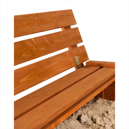 SAND TROPIC Dřevěné pískoviště s lavičkami a příslušenstvím 146x137cm (impregnované) 159948