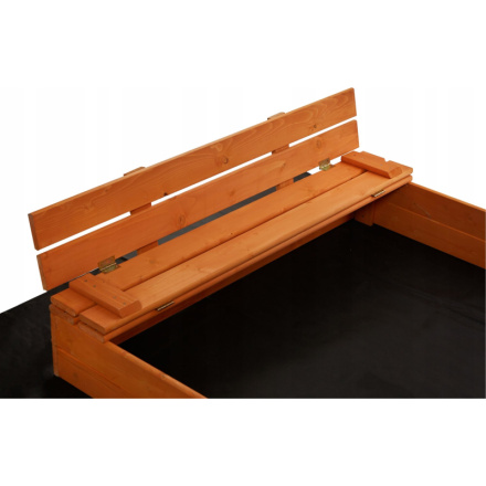 SAND TROPIC Dřevěné pískoviště s lavičkami a příslušenstvím 146x137cm (impregnované) 159948