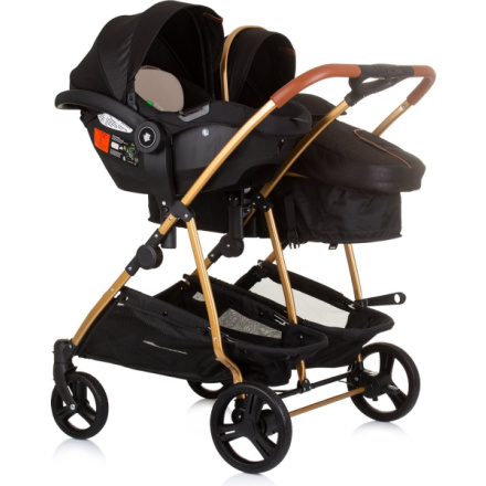 CHIPOLINO Autosedačka Duo Smart i-Size 40-87cm, Obsidian Gold 159977, 2024