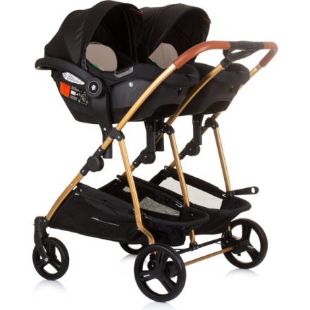 CHIPOLINO Autosedačka Duo Smart i-Size 40-87cm, Obsidian Gold 159977, 2024