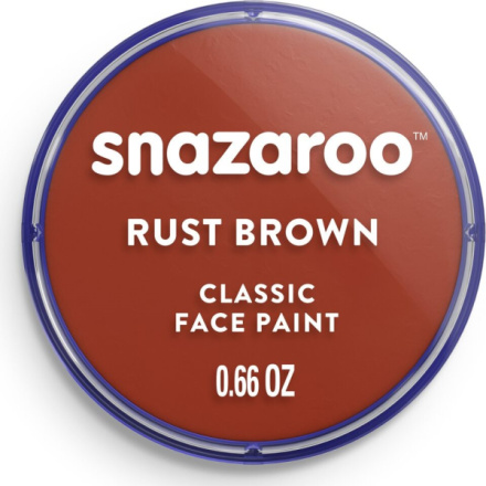 SNAZAROO Barva na obličej Rezavě hnědá (Rust Brown) 18ml 160181