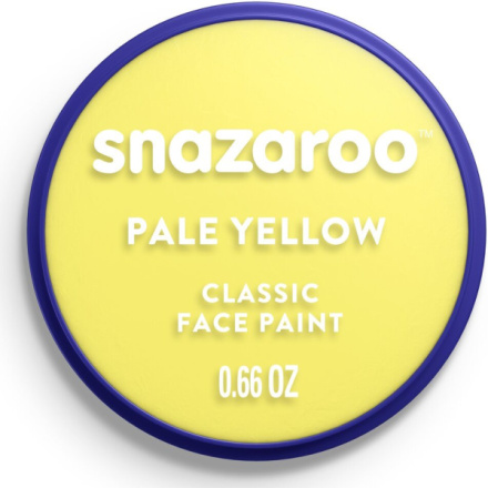 SNAZAROO Barva na obličej Světle žlutá (Pale Yellow) 18ml 160195