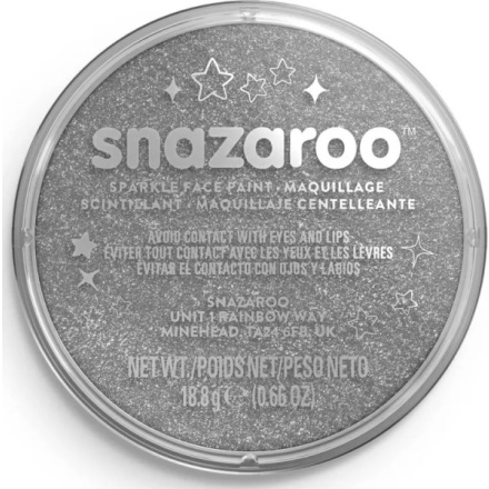 SNAZAROO Barva na obličej Třpytivá Šedá (Gun Metal Grey) 18ml 160203