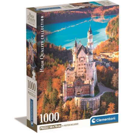 CLEMENTONI Puzzle Neuschwanstein 1000 dílků 160347