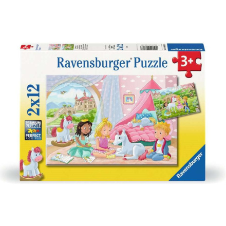 RAVENSBURGER Puzzle Královští kamarádi 2x12 dílků 160366