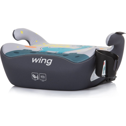 CHIPOLINO Podsedák Wing i-Size 125-150cm Isofix, Space Dino 160714, (2024)