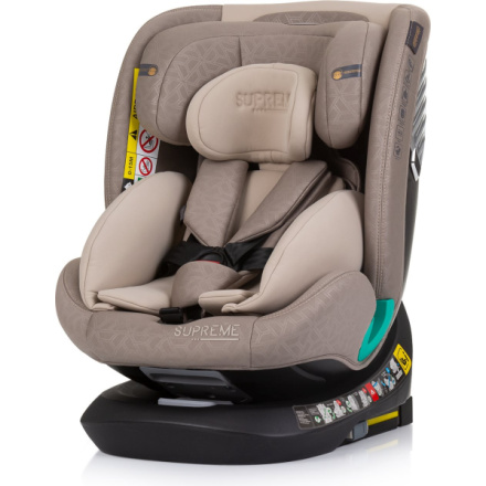 CHIPOLINO Autosedačka Supreme i-Size 40-150cm Isofix 360, Macadamia 160779, (2024)