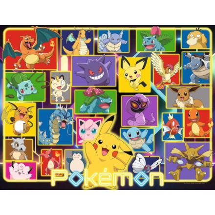 RAVENSBURGER Puzzle Zářící Pokémoni 2000 dílků 160918