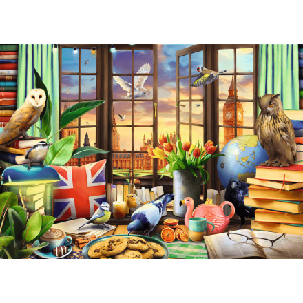 TREFL Puzzle Premium Plus Tea Time: Vše britské 1000 dílků 160981