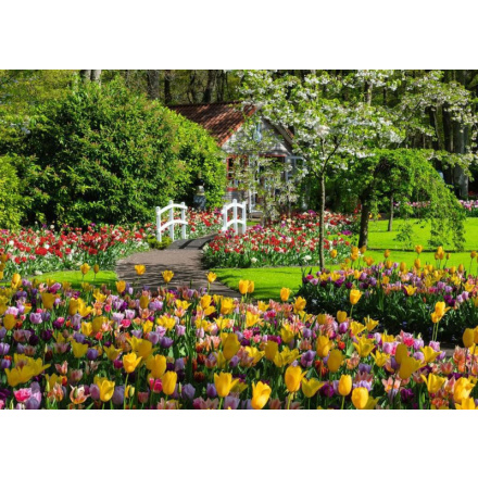 RAVENSBURGER Puzzle Kouzelné zahrady: Zahrada Evropy Keukenhof, Nizozemsko 1000 dílků 161120