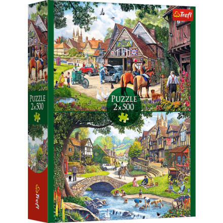 TREFL Puzzle Idylický život 2x500 dílků 161154