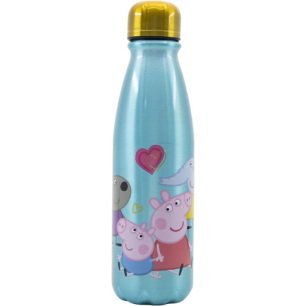 STOR Láhev na pití hliníková Prasátko Peppa 600 ml 161249