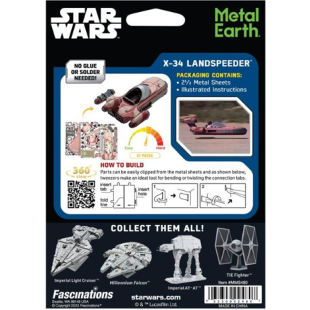 METAL EARTH 3D puzzle Star Wars: X-34 Landspeeder 161377