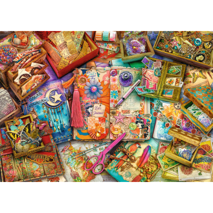 TREFL Puzzle Premium Plus Tea Time: Scrapbooking 1000 dílků 161435