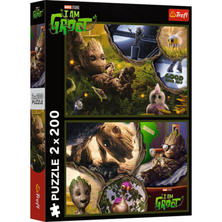 TREFL Puzzle Marvel: Já jsem Groot 2x200 dílků 161449