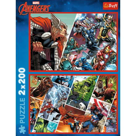 TREFL Puzzle Avengers: Obránci světa 2x200 dílků 161451