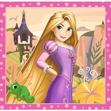 TREFL Puzzle Disney princezny: Vaina, Locika a Sněhurka 3v1 (20,36,50 dílků) 161456