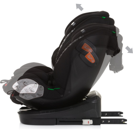 CHIPOLINO Autosedačka Volare i-Size 40-150cm Isofix 360 Obsidian 162071, (2024)