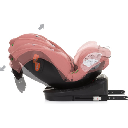 CHIPOLINO Autosedačka Volare i-Size 40-150cm Isofix 360 Flamingo 162075, (2024)