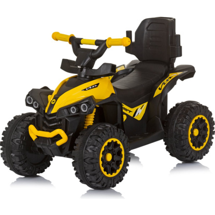 CHIPOLINO Odrážedlo se stříškou a vodící tyčí ATV Yellow 162095