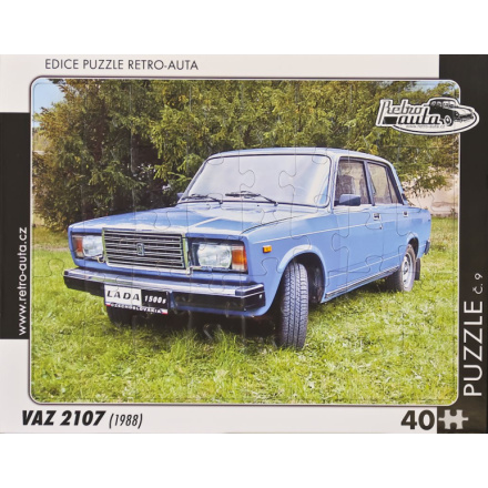 RETRO-AUTA Puzzle č.09 VAZ 2107 (1988) 40 dílků 162122