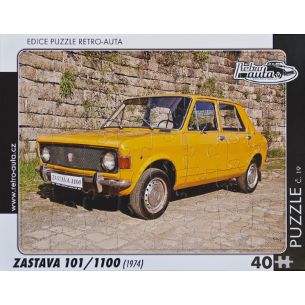 RETRO-AUTA Puzzle č.19 Zastava 101,1100 (1974) 40 dílků 162129