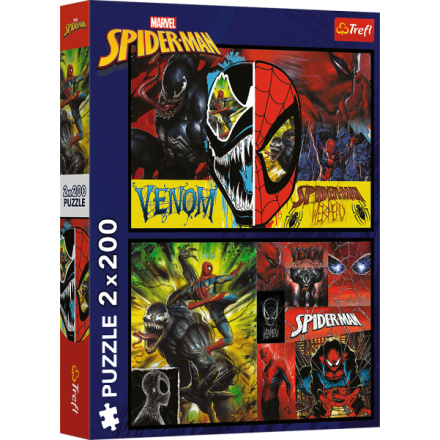 TREFL Puzzle Spiderman: Den a noc 2x200 dílků 162176