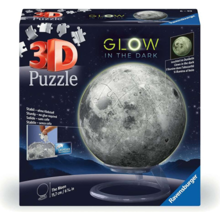 RAVENSBURGER 3D Svítící puzzleball Měsíc 73 dílků 162466