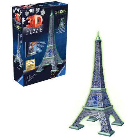 RAVENSBURGER Svítící 3D puzzle Eiffelova věž 224 dílků 162467