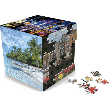 EDUCA 3D Puzzle kostka Cestování 216 dílků 162667