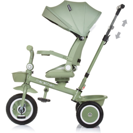 CHIPOLINO Tříkolka se stříškou Marathon 2v1 Pastel Green 163148