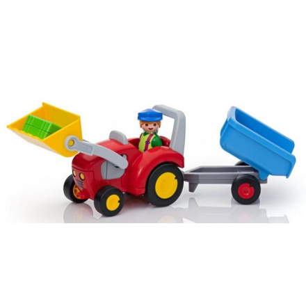 PLAYMOBIL® 1.2.3 6964 Traktor s přívěsem 20041