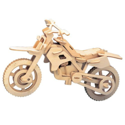 WOODEN TOY , WCK 3D puzzle Terénní motorka 2055