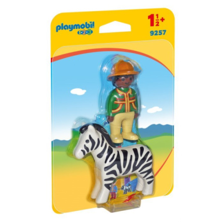 PLAYMOBIL® 1.2.3 9257 Chovatel se zebrou 22269