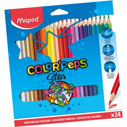 MAPED Pastelky trojboké Color'Peps 24ks 23809