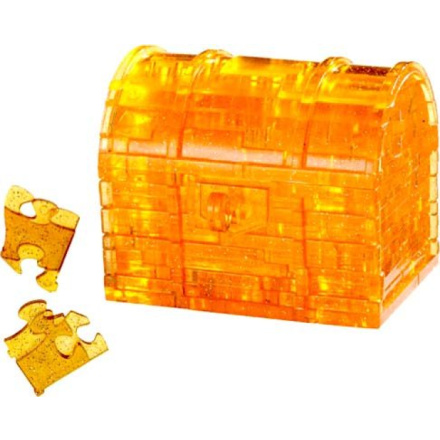 HCM KINZEL 3D Crystal puzzle Pokladnička truhla s klíčem 52 dílků 3343