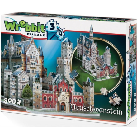 WREBBIT 3D puzzle Zámek Neuschwanstein 890 dílků 5255