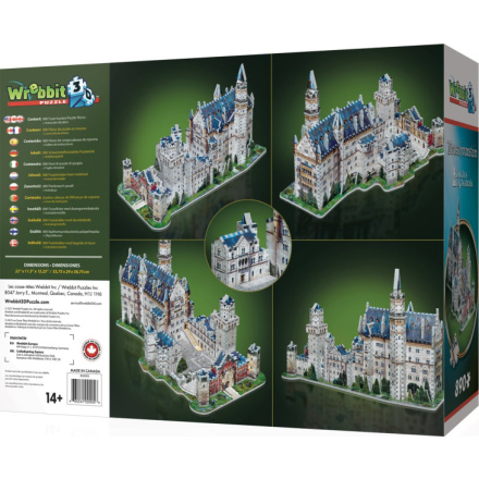 WREBBIT 3D puzzle Zámek Neuschwanstein 890 dílků 5255