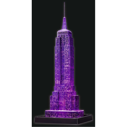 RAVENSBURGER Svítící 3D puzzle Noční edice Empire State Building 216 dílků 6125