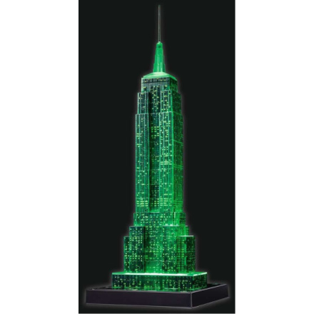 RAVENSBURGER Svítící 3D puzzle Noční edice Empire State Building 216 dílků 6125