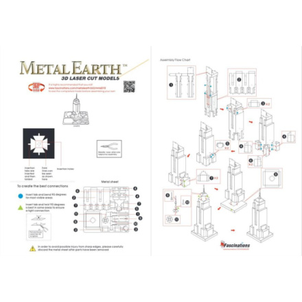 METAL EARTH 3D puzzle Empire State Building 8056