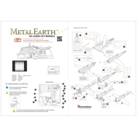 METAL EARTH 3D puzzle Stíhací letoun Mitsubishi Zero 8090