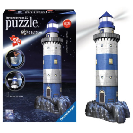 Svítící 3D puzzle Noční edice Maják 216 dílků 9400