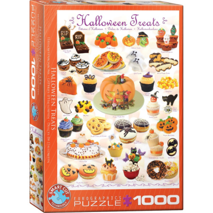 EUROGRAPHICS Puzzle Halloweenské sladkosti 1000 dílků 9406