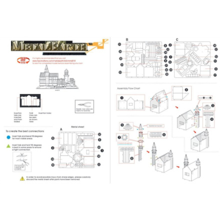 METAL EARTH 3D puzzle Zámek Neuschwanstein 9631