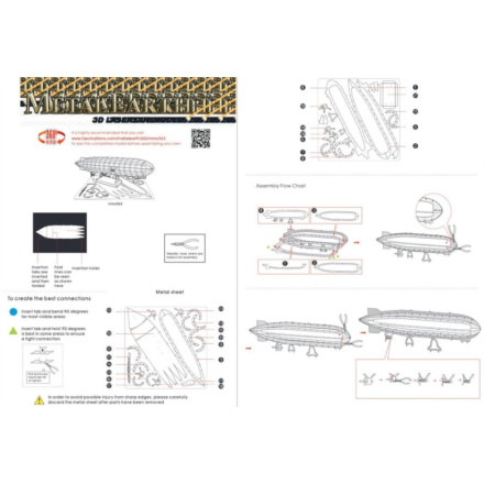 METAL EARTH 3D puzzle Vzducholoď Graf Zeppelin 9659