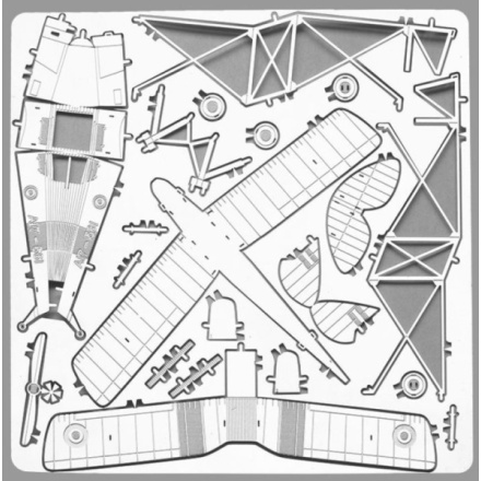 METAL EARTH 3D puzzle Letoun de Havilland Tiger Moth 9800