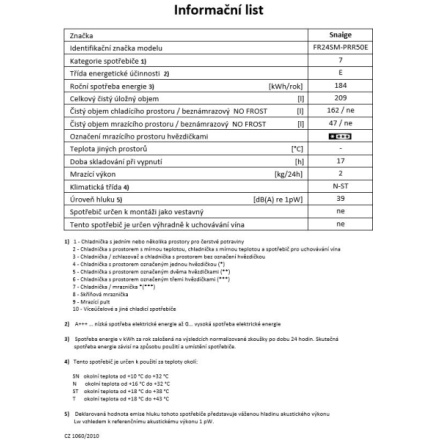 Chladnička komb. Snaige FR24SM-PRR50E B2440