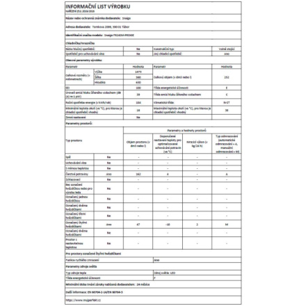 Chladnička komb. Snaige FR24SM-PRDI0E B2453