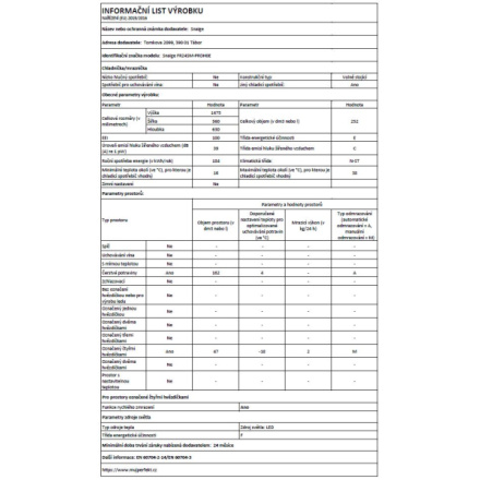 Chladnička komb. Snaige FR24SM-PRDH0E B2454